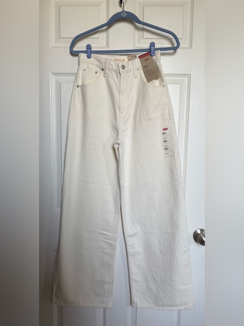 Levi's Blank Impact Cinch Baggy High-Rise Jeans